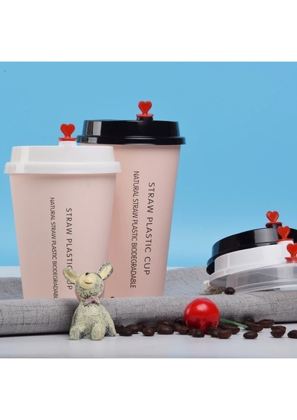 Sadece Lid4 Stili 500ML 50 Adet K Tek Kullanımlık Kahve Fincanı Kalın Kağıt Bardak 500ML Içecek Suyu Sıcak Içecek Su Paketleme Parti Iyilik Süt Çay Bardağı (Yurt Dışından)