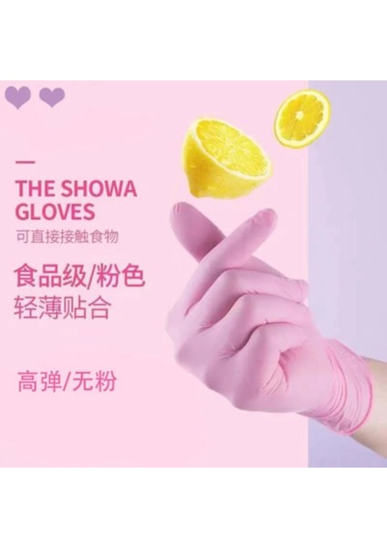 Beyaz Stil S-100 Adet Tek Kullanımlık Eldivenler Kırmızı Pembe Lateks Ücretsiz Kadın Kadın Ev Işyeri Güvenliği Elastik Eldiven Sentetik Nitril Vinil Küçük (Yurt Dışından) fırsatları