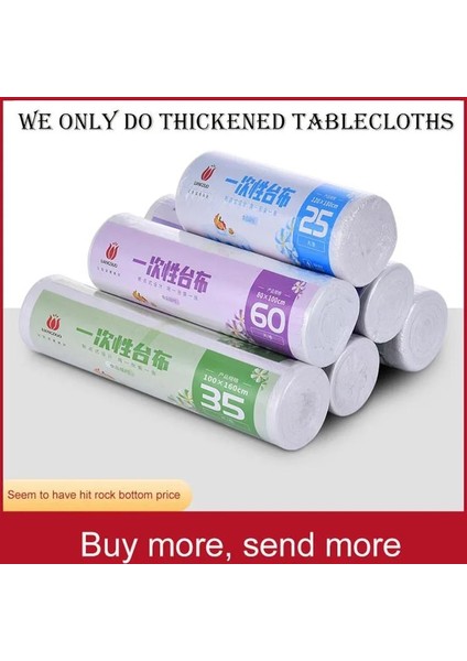 2 Rulo 80X100CM Stili Pe Tek Kullanımlık Masa Örtüsü Seti Güçlü Güvenli ve Toksik Olmayan Kalınlaşmak Parti Düğün Için Su Geçirmez Yağ Geçirmez Günlük Tembel Tableclo (Yurt Dışından) modelleri