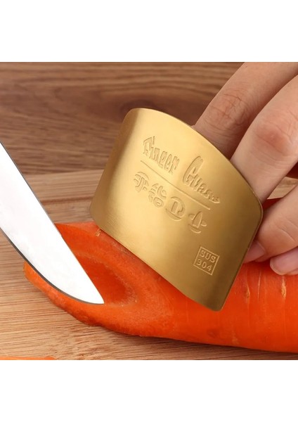 Altın Tarzı Paslanmaz Çelik Parmak Koruma Parmak Güvenli Koruyucu Bıçak Sebze Kesme Parmak Koruma Aracı Yaratıcı Mutfak Gadget 1 Adet (Yurt Dışından)