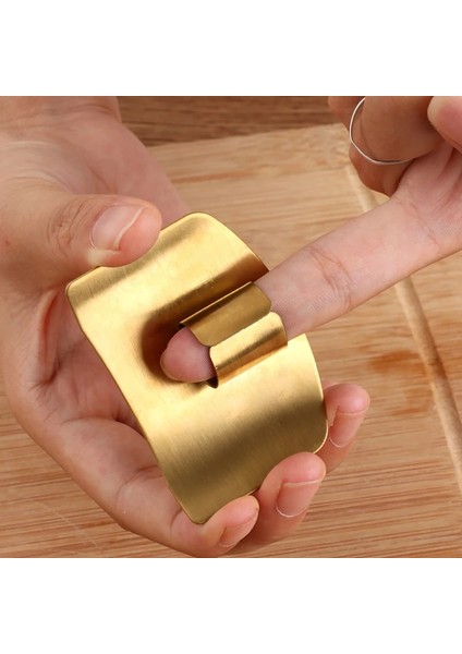 Altın Tarzı Paslanmaz Çelik Parmak Koruma Parmak Güvenli Koruyucu Bıçak Sebze Kesme Parmak Koruma Aracı Yaratıcı Mutfak Gadget 1 Adet (Yurt Dışından) indirimleri
