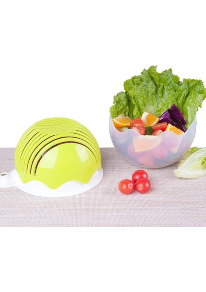 Ordu Yeşili Tarzı Salata Kesme Kasesi Sebze Meyve Kesme Kasesi Çok Fonksiyonlu Salata Drenaj Oymalı Kaseler Mutfak Ev Kesme Kasesi Araçları (Yurt Dışından) indirimleri