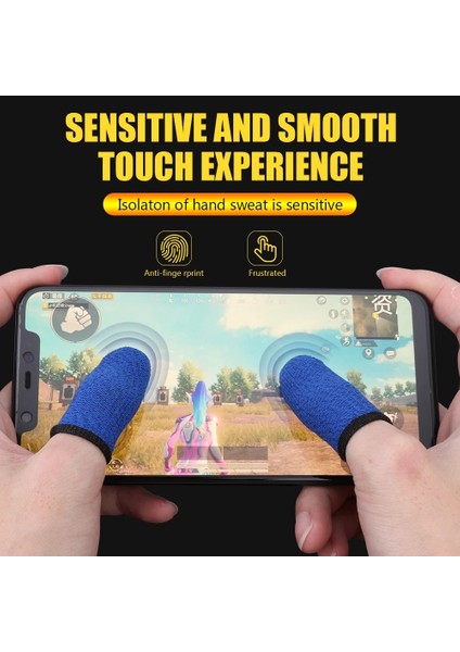 D Stili 2 Adet Parmak Kılıfı Nefes Alabilir Oyun Denetleyicisi Parmak Kol Pubg Ter Geçirmez Çizilmez Dokunmatik Ekran Oyun Başparmak Eldivenleri Yeni (Yurt Dışından) fırsatları
