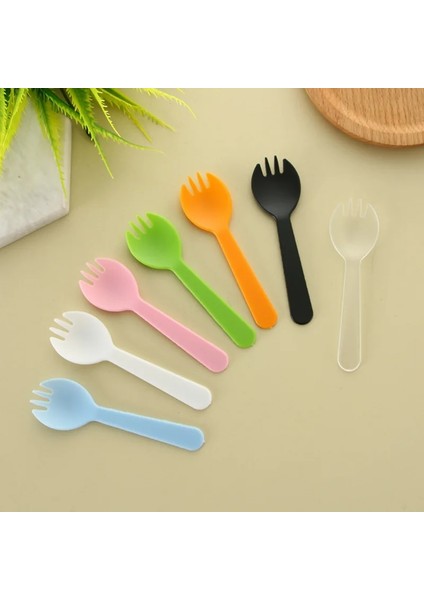 Siyah Stil Paketleme Et Tek Kullanımlık Plastik Kaşık Çatallar Kek Dondurma Salatası Meyve Tatlı Çorbası Çay Kahve Partisi Kek Pişirme Dükkanı Malzemeleri (Yurt Dışından) modelleri