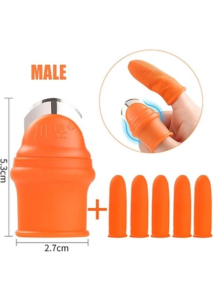 Erkekler Bir Stil 1 Takım Silikon Parmak Koruyucu Meyve Sebze Başparmak Bıçağı Parmak Koruyucu Mutfak Aletleri Mutfak Aksesuarları Için Bıçaklı (Yurt Dışından)