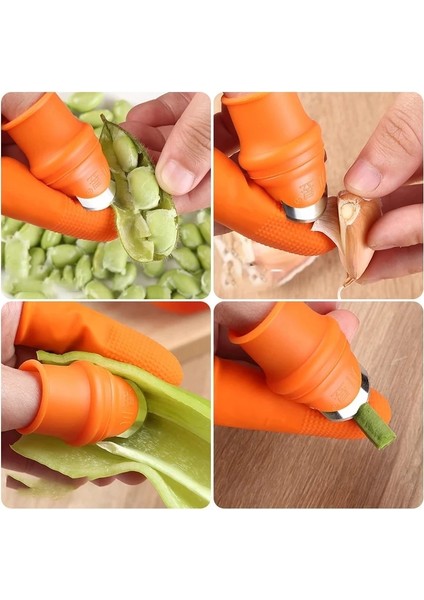 Erkekler Bir Stil 1 Takım Silikon Parmak Koruyucu Meyve Sebze Başparmak Bıçağı Parmak Koruyucu Mutfak Aletleri Mutfak Aksesuarları Için Bıçaklı (Yurt Dışından) fiyatları