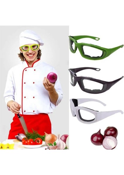 Yeşil Stil 1 Adet Soğan Gözlük Barbekü Güvenlik Gözlükleri Göz Koruyucu Yüz Kalkanları Kolay Depolama Pişirme Araçları Mutfak Aksesuarları Alet (Yurt Dışından) modelleri