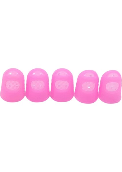 Pembe Stil Silikon Parmak Koruyucu Kapak Mutfak Pişirme Kesilmeye Dayanıklı Isıya Dayanıklı Parmak Koruyucu Kapak (Yurt Dışından)