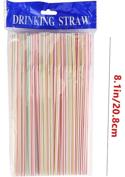 Bir Stil 300 Adet 5 Model Hasır Adet Tek Kullanımlık Plastik Pipet Mutfak Yemek Partisi Içecek Kokteyli Wegwerpbaar Rietjes (Yurt Dışından)