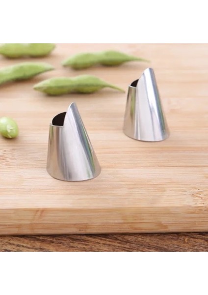 2 Adet Tarzı Paslanmaz Çelik Parmak Koruyucu Parmak El Kesimi El Koruyucu Bıçak Kesim Parmak Koruma Aleti Mutfak Bıçakları ve Aksesuarları (Yurt Dışından)