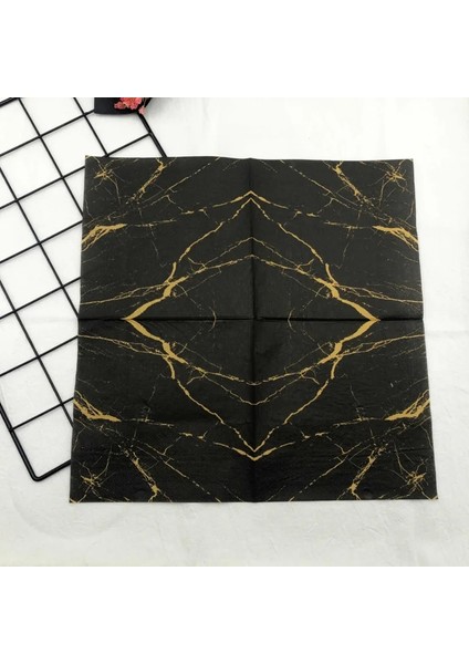 100 Adet *33CM Muhteşem Mermer Temalı Kağıt Peçeteler Peçeteler Oymacılık Düğün Parti Ahşap Dokular Için Dekore Edilmiştir (Yurt Dışından) fırsatları