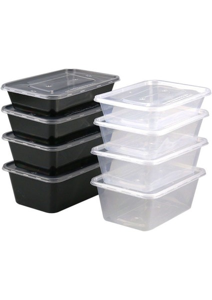 650 ml Stili 20 Adet Tek Kullanımlık Plastik Öğle Yemeği Kutusu Gıda Kapları Sofra Meyve Salatası Bento Kutusu Kapaklı Fast Food Kutusu Mikrodalgada (Yurt Dışından) fiyatları