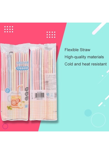 Renk Stili 100 Adet Tek Kullanımlık Pipetler Esnek Plastik Pipetler Çizgili Çok Renkli Gökkuşağı Pipetler Pipet Parti Bar Içecek Aksesuarları (Yurt Dışından) indirimleri