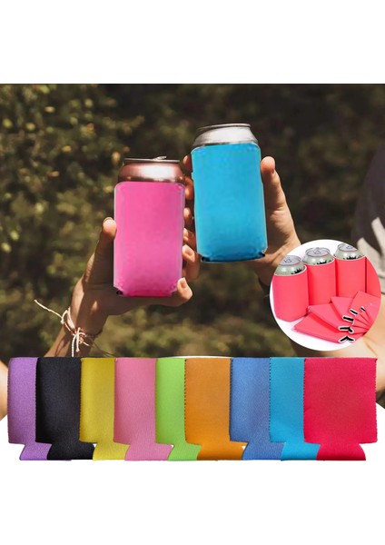 Siyah Stil Parti Içeceği Boş Bira Teneke Kutu Soğutucular Soda Kılıfları Bardak Setleri Termosoğutucu Soğutucu Uzun Güdük Katlanabilir Tutucular Bira Coozie 5g (Yurt Dışından) modelleri