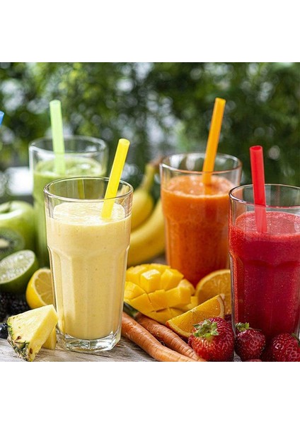 100 Adet-Renkli Stil Tek Kullanımlık Pipetler Çok Renkli Büyük Geniş 1.1 cm Milktea Milkshake Parti Milkshake ve Smoothie Için Plastik Içme Samanı (Yurt Dışından)