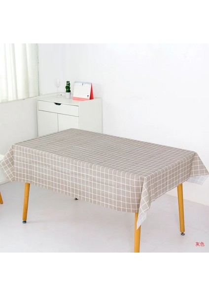 Haki Tarzı 180X137CM Plastik Masa Örtüsü Baskı Renk Pembe Düğün Doğum Günü Partisi Masa Örtüsü Dikdörtgen Masa Örtüsü Mendil Kapakları Su Geçirmez Masa Örtüsü (Yurt Dışından)