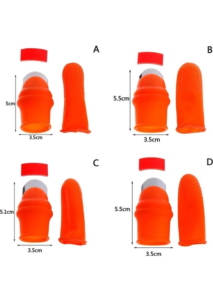 B Tarzı Silikon Başparmak Bıçağı Parmak Koruyucu Sebze Hasat Bıçağı Bitki Bıçak Makas Kesme Halkaları Bahçe Eldivenleri (Yurt Dışından)