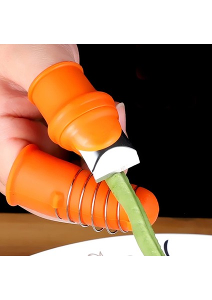 4.4x2.3x0.5cm M Stili 1 Adet Silikon Parmak Koruyucu Meyve Sebze Başparmak Bıçağı Parmak Koruyucu Mutfak Aletleri Mutfak Aksesuarları Için Bıçaklı (Yurt Dışından)