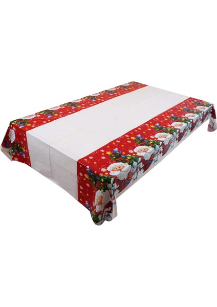 Beyaz Stil Noel Tek Kullanımlık Masa Örtüsü Yeni Yıl Ev Partisi Kaynağı Noel Ağacı Süsleme Noel Süs Hediyeleri Navidad Dekor (Yurt Dışından)