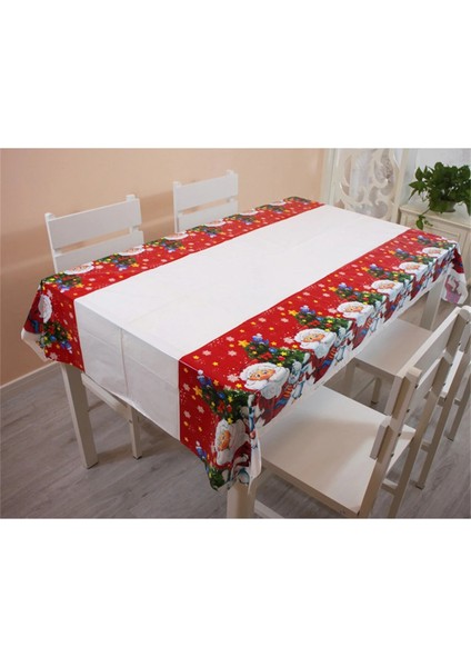 Beyaz Stil Noel Tek Kullanımlık Masa Örtüsü Yeni Yıl Ev Partisi Kaynağı Noel Ağacı Süsleme Noel Süs Hediyeleri Navidad Dekor (Yurt Dışından) modelleri