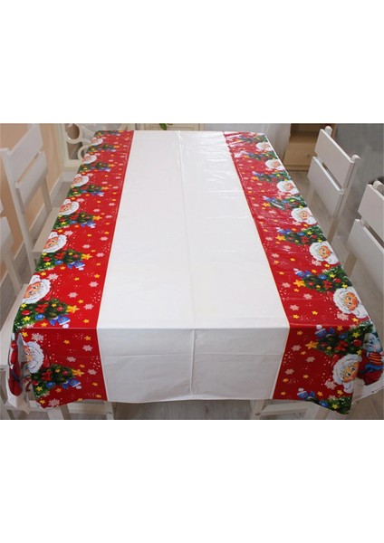 Beyaz Stil Noel Tek Kullanımlık Masa Örtüsü Yeni Yıl Ev Partisi Kaynağı Noel Ağacı Süsleme Noel Süs Hediyeleri Navidad Dekor (Yurt Dışından) indirimleri