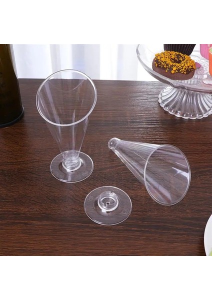 Siyah Stil 10 Adet 160ML Jöle Mousse Puding Fincan Kokteyl Kadeh Tatlı Bardak Dondurma Bardak Parti Tatlı Bardak ile Taban Tarzı (Yurt Dışından)