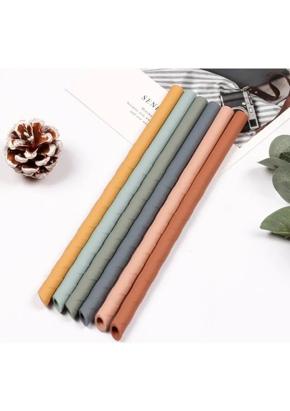 Set Stili 8 Adet Yeniden Kullanılabilir Silikon Içme Payet Seti Bpa Içermeyen Uzun Esnek Payet Bardak Bar Parti Payetleri Için 2 Temizleme Fırçası ile (Yurt Dışından)