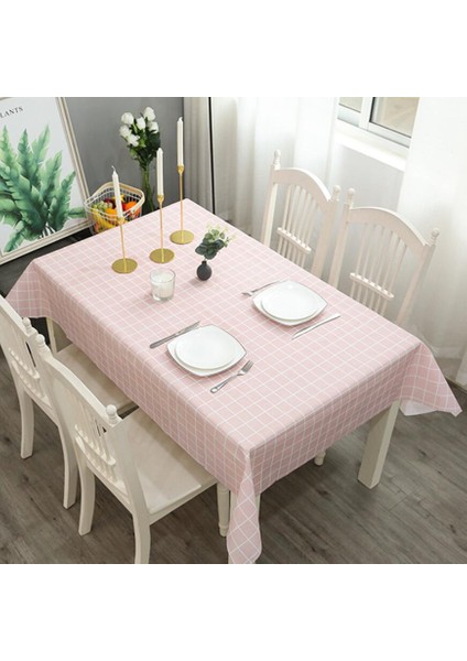 Pembe Stil 90X137CM Dekoratif Masa Örtüsü Kumaş Masa Örtüsü Dikdörtgen Masa Örtüleri Yemek Masa Örtüsü Obrus ​​tafelkleed Şömine Rafı (Yurt Dışından)