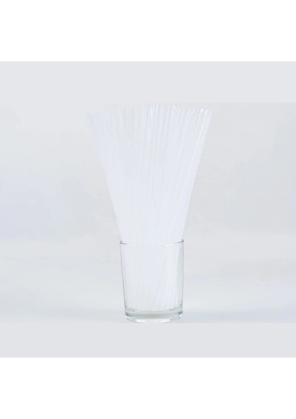 Çok Renkli Stil .48'' Çay Içecek Pipetleri Ayrı Ayrı Sarılmış Pp Çok Renkli Pipetler Kalın Drinkware Bar Aksesuarları (Yurt Dışından)