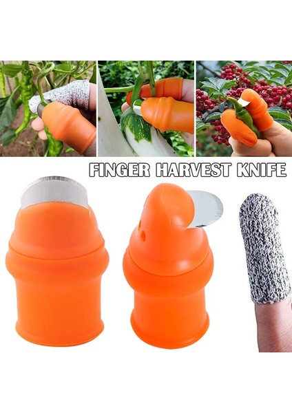 C Stili M Beden Başparmak Kesici Bahçe Aletleri Budama Makası Bahçe Silikon Bıçak Parmak Koruyucu Dişliler Kesme Sebze Hasat Çok Işlevli (Yurt Dışından) fiyatları