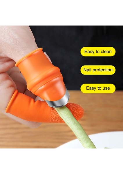 C Stili M Beden Başparmak Kesici Bahçe Aletleri Budama Makası Bahçe Silikon Bıçak Parmak Koruyucu Dişliler Kesme Sebze Hasat Çok Işlevli (Yurt Dışından) modelleri