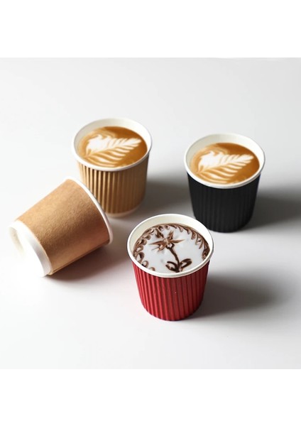 Kapak A Stili 100 Adet Ack 4oz Kağıt Bardak Tek Kullanımlık Kraft Kahve Fincanı Sıcak Içme Parti Malzemeleri (Yurt Dışından) fiyatları