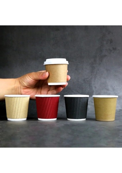 Kapak A Stili 100 Adet Ack 4oz Kağıt Bardak Tek Kullanımlık Kraft Kahve Fincanı Sıcak Içme Parti Malzemeleri (Yurt Dışından) fırsatları