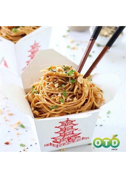 16 Oz Metal Kulp Stili 25 Adet Agoda Tel Saplı Çin Paketi Gıda Kapları Tek Kullanımlık Erişte Kutuları Yemek Hazırlama (Yurt Dışından) modelleri