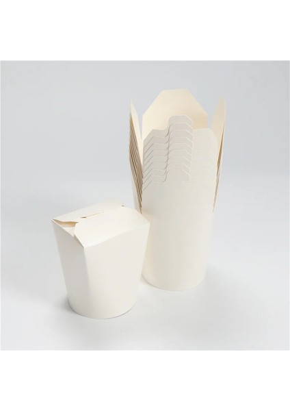 16OZ Beyaz Stil 20 Adet Adet Paket Çin Tek Kullanımlık Gıda Kapları - Sızıntı ve Yağa Dayanıklı - Partyfavor Kutusu Yemek Hazırlama (Yurt Dışından)