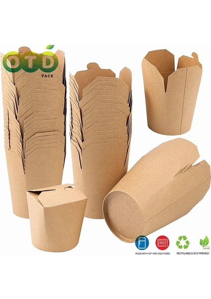 16OZ Beyaz Stil 20 Adet Adet Paket Çin Tek Kullanımlık Gıda Kapları - Sızıntı ve Yağa Dayanıklı - Partyfavor Kutusu Yemek Hazırlama (Yurt Dışından) modelleri