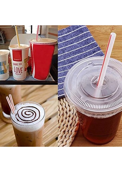 200 Adet Tarzı Tek Kullanımlık Plastik Içme Pipetleri Çok Renkli Çizgili Bükülebilir Dirsek Pipetleri Parti Olayı Benzeri Malzemeleri Renk Rastgele (Yurt Dışından)