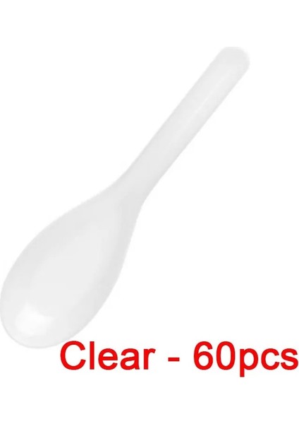 Stili Temizle Et Mini Kaşık Ev Mutfak Temizle Plastik Tek Kullanımlık Çorba Kaşığı Jöle Dondurma Tatlı Meze Için Mutfak Aleti (Yurt Dışından)