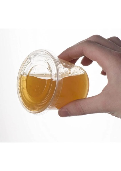 4 Oz Tarzı 100 Adet Kapaklı Tek Kullanımlık Plastik Bardak Jöle Yoğurt Mus Sos Çeşni Şeffaf Tart Kabı (Yurt Dışından) indirimleri