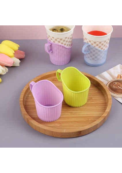 1 Stili Yazın Yeniden Kullanılabilir Kalınlaşma Bardak Tutucu Tek Kullanımlık Bardaklar Haşlanma Önleyici Bardak Seti Plastik Kupa Kol Yaratıcı Ev Aletleri Renk Rastgele (Yurt Dışından) indirimleri