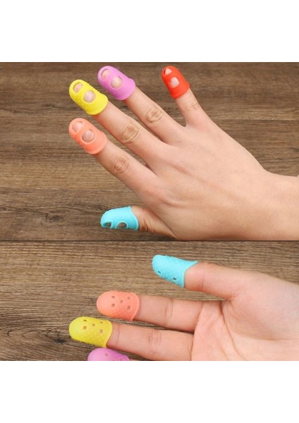 Pembe Stil Silikon Parmak Koruyucu Kapak Mutfak Pişirme Aleti Kesilmeye Dayanıklı Isıya Dayanıklı Kaymaz Parmak Koruyucu (Yurt Dışından) modelleri