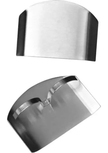 Iki Parmak Stili Paslanmaz Çelik Parmak Koruma Parmak Güvenli Koruyucu Bıçak Sebze Kesme Parmak Koruma Aracı Yaratıcı Mutfak Gadget'ı (Yurt Dışından)