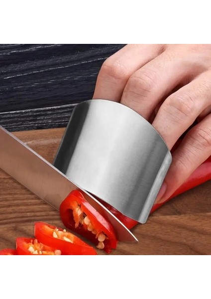 Iki Parmak Stili Paslanmaz Çelik Parmak Koruma Parmak Güvenli Koruyucu Bıçak Sebze Kesme Parmak Koruma Aracı Yaratıcı Mutfak Gadget'ı (Yurt Dışından) modelleri