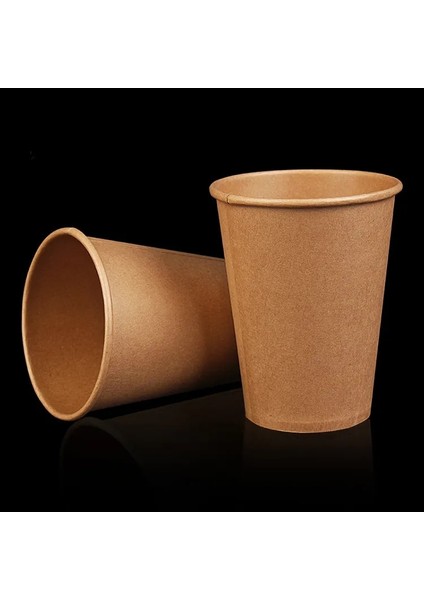 500ML Tarzı 50 Parça Yüksek Li Tek Kullanımlık Kraft Kağıt Bardak Süt Kahve Fincanı Kalın Içme Aksesuarları Parti Malzemeleri (Yurt Dışından) fiyatları