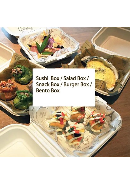 Beyaz Stil 10 Parça Bento Kutusu Öğle Yemeği Kutusu Burger Suşi Aperatif Kutusu Fırında Kek Kutusu Mikrodalga Ev Taşınabilir Öğle Yemeği Kutusu 10 Paket (Yurt Dışından) fırsatları