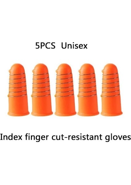 5 Adet Unisex Tarzı L40 1 Takım Silikon Parmak Koruyucu Meyve Sebze Başparmak Bıçağı Parmak Koruyucu Mutfak Aletleri Mutfak Aksesuarları Için Bıçaklı (Yurt Dışından)