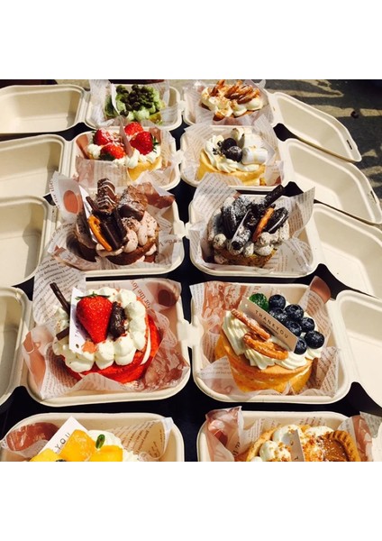 Siyah Stil 20 Adet Adet Tek Kullanımlık Öğle Yemeği Kutusu Çevre Dostu Bento Kutusu Fırın Konteyner Meyve Hamburger Kek Yemek Hazırlama Ambalaj Gıda Kabı (Yurt Dışından) fırsatları