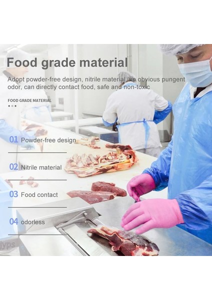 100 Adet Mavi Stil M Beden Adet Kullanımlık Nitril Eldivenler Lateks Eldivenler Su Geçirmez Temizlik Eldivenleri Ev Bahçe Laboratuvarı Mutfak Aksesuarları (Yurt Dışından) fırsatları