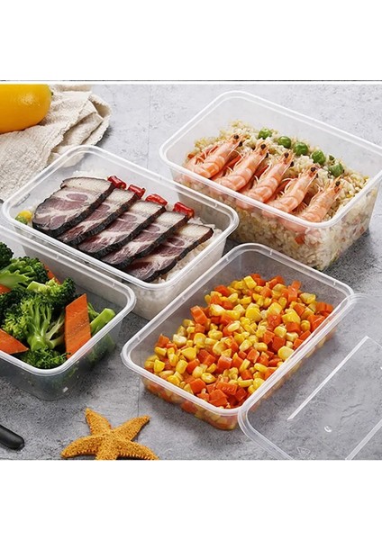 650ML Tarzı 20 Adet Plastik Tek Kullanımlık Gıda Kapları Şeffaf Ambalaj Kutusu Meyve Salatası Öğle Yemeği Bento Kutuları Mutfak Buzdolabı Depolama (Yurt Dışından) modelleri