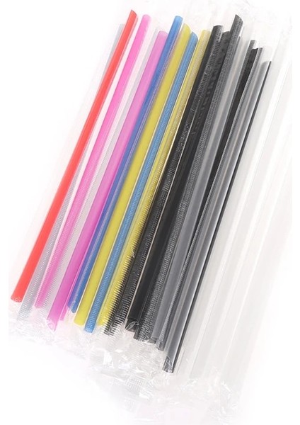 Şeffaf Stil Temizle Bireysel Sarılmış Içecek Pp Pipetler Pipet Içecek Parti Malzemeleri Tek Kullanımlık Plastik Pipetler Doğum Günü Kutlaması (Yurt Dışından)